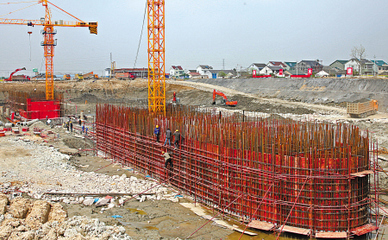 北排施工正酣，建設(shè)工程有序推進